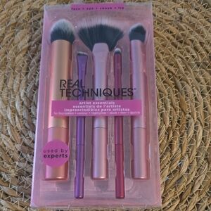 Real Techniques Artist Essentials Makeup Brush Set - Pink and Purple